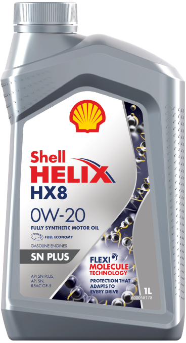Моторное масло SHELL 0W20 HELIX HX8, 1л